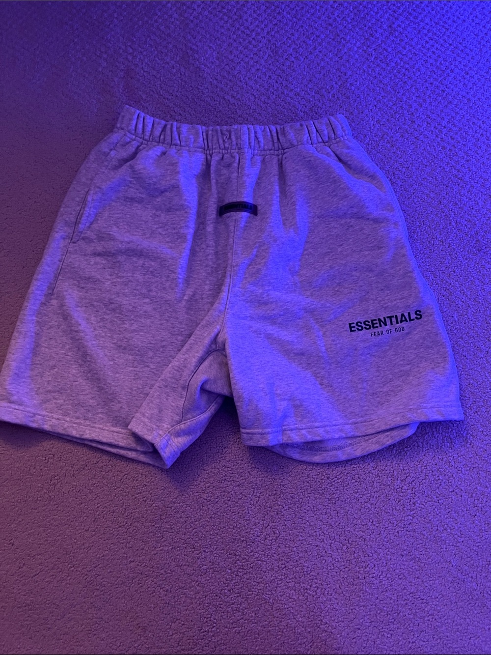 Fear of God ESSENTIALS Heather Gray Men's Athletic Shorts